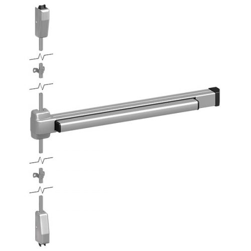 Von Duprin 2227EO Surface Vertical Rod Panic Bar Exit Device