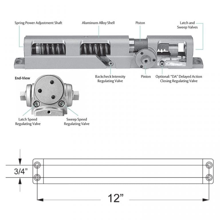 Norton CLP8501 Door Closer with CloserPlus Parallel Stop Arm