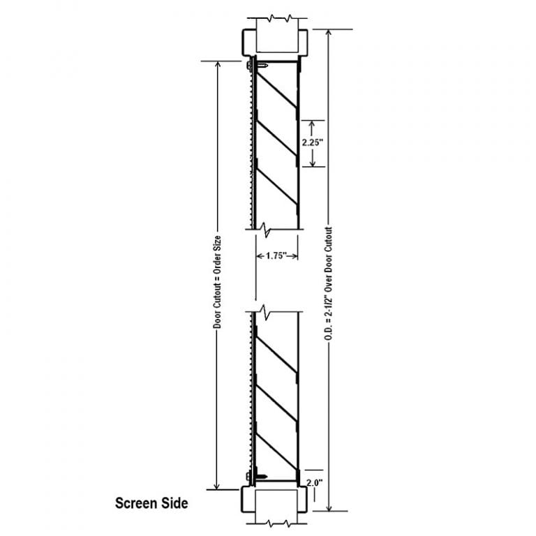 Air Louvers 900FPL Galvanized Exterior Louver with Bird Screen