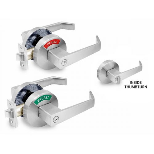 CalRoyal INDLEV20 Privacy Lever Lock with InUse or Vacant Indicator