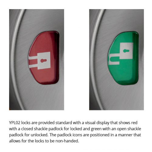 Accentra AUYPL02 Cylindrical Indicator Lever Lock, Privacy Function