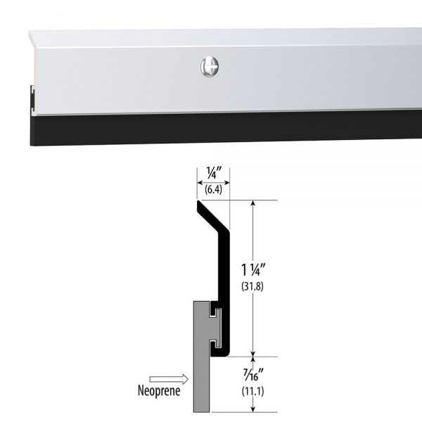 TD-SWN-AL-Neoprene-Door-Sweep