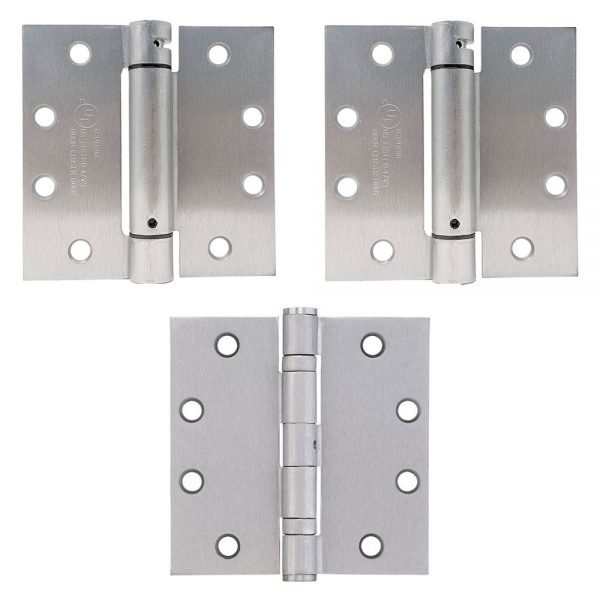 Trudoor-Spring-Hinge-Set-US26D-Satin-Chrome-Finish Trudoor-Spring-Hinge-Set-US26D-Satin-Chrome-Finish