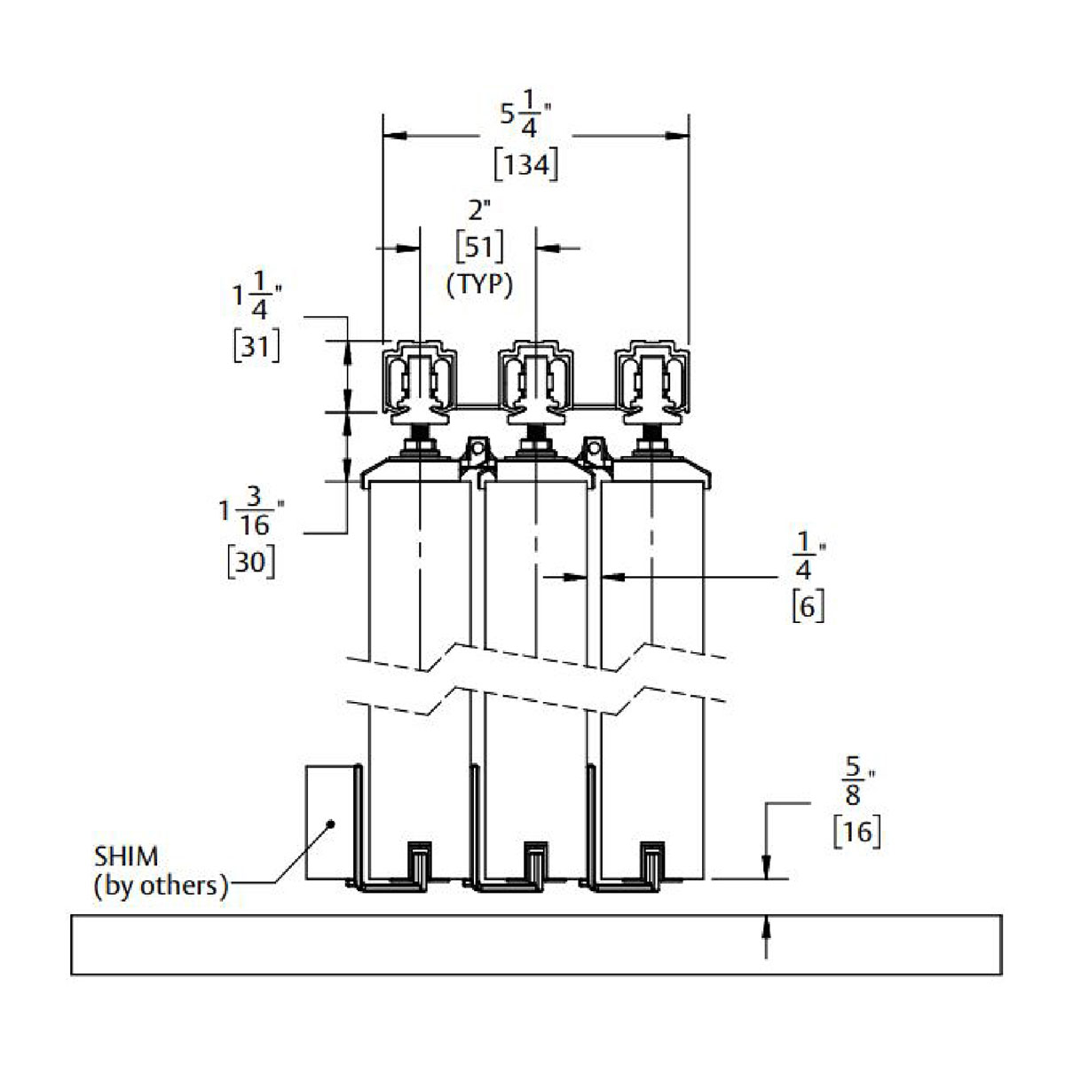 pemko_cas200a_pocket_straight_sliding_system_dimensional_drawing